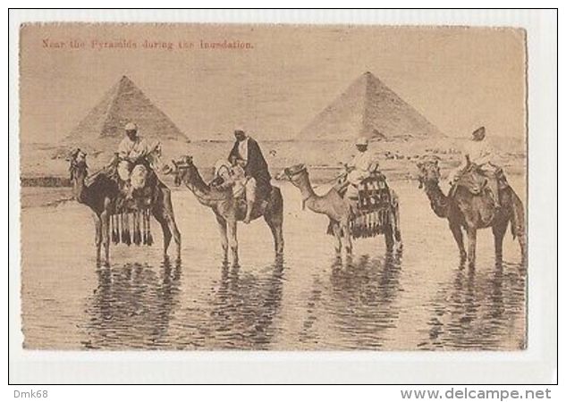 EGYPT - NEAR THE PYRAMIDS DURING THE INUNDATION -  BEDRESHIN VILLAGE 1910s (396) - Non Classés