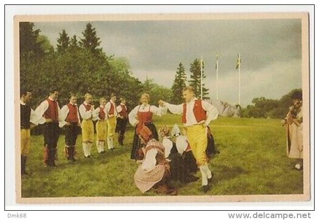 SWEDEN - SKANSEN STOCKOLM SKANSENS FOLKDANSLAG - VAVA VADMAL 1940s ( 310 ) - Autres & Non Classés