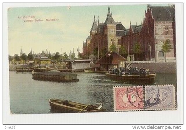 NETHERLAND - AMSTERDAM - CENTRAL STATION MARKETBOOT - EDIT TRENKLER 1910s  (131) - Autres & Non Classés