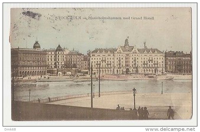 SWEDEN - STOCKHOLM - GRAND HOTEL - EDIT H. HOLMSTROM 1909  ( 236 ) - Autres & Non Classés