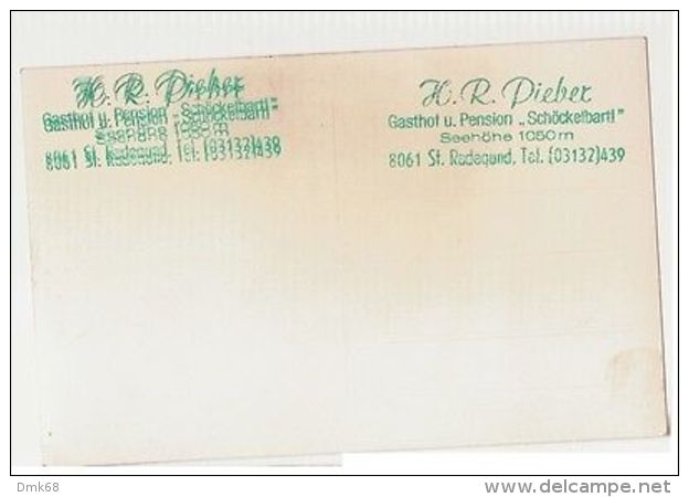 AUSTRIA - H. R. PIEBER - GASTHOF U. PENSION  SCHOCKELBARTL - RPPC POSTCARD (333) - Autres & Non Classés