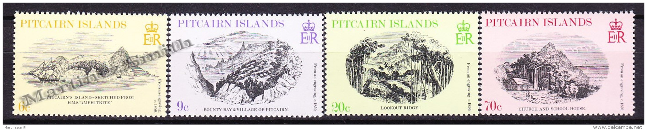 Pitcairn 1979 Yvert 182- 84, Antique Prints - MNH - Islas De Pitcairn