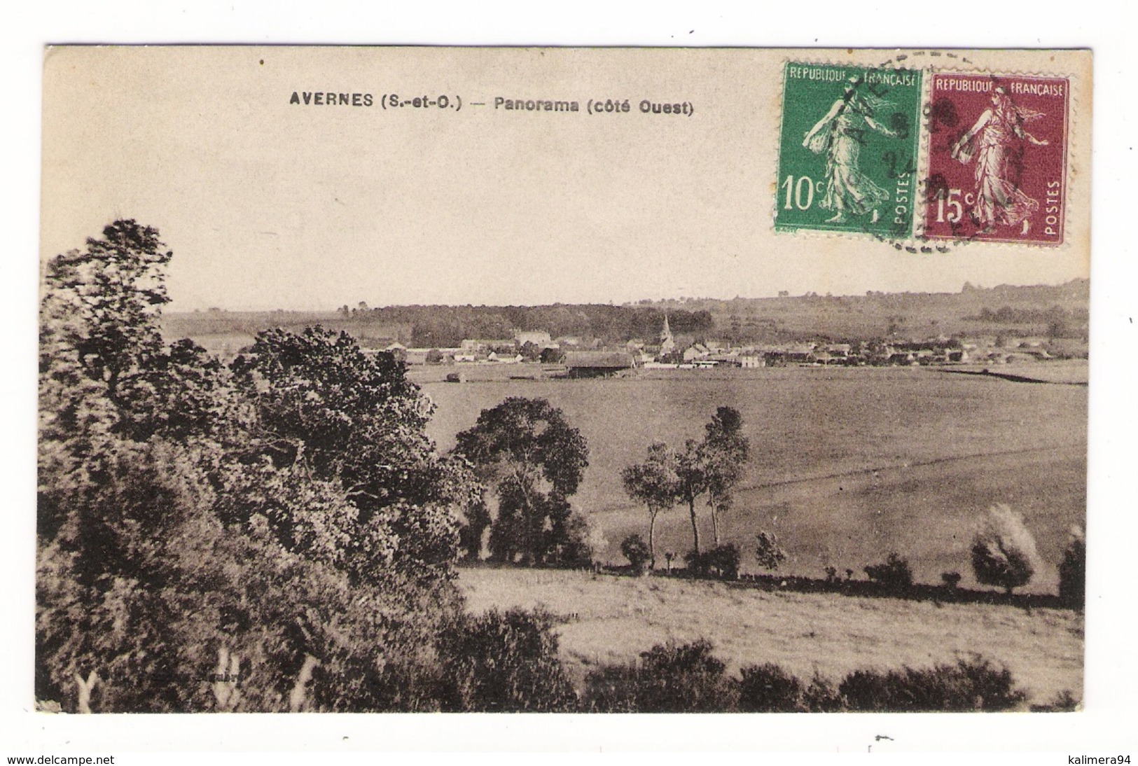 VAL  D' OISE  /  AVERNES  /  PANORAMA  ( Côté  Ouest ) - Avernes