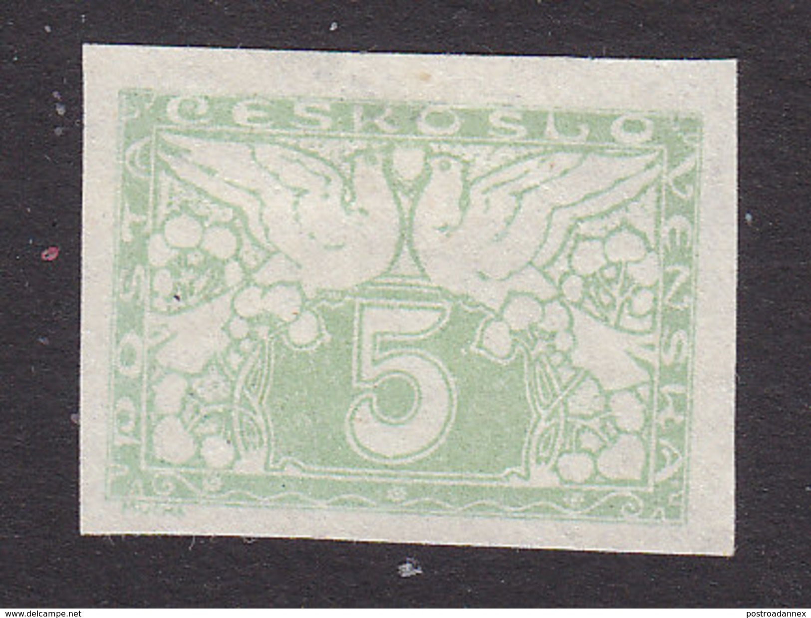 Czechoslovakia, Scott #E2a, Mint No Gum, Doves, Issued 1921 - Unused Stamps