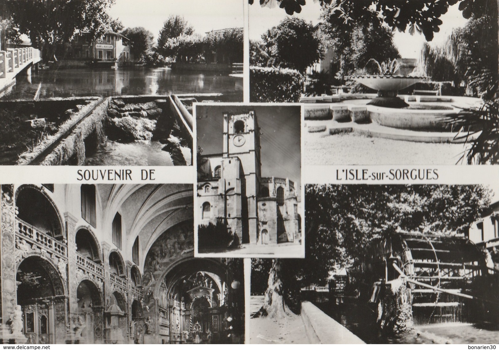 CPSM 84 L'ISLE SUR SORGUE SOUVENIR MULTIVUE - L'Isle Sur Sorgue