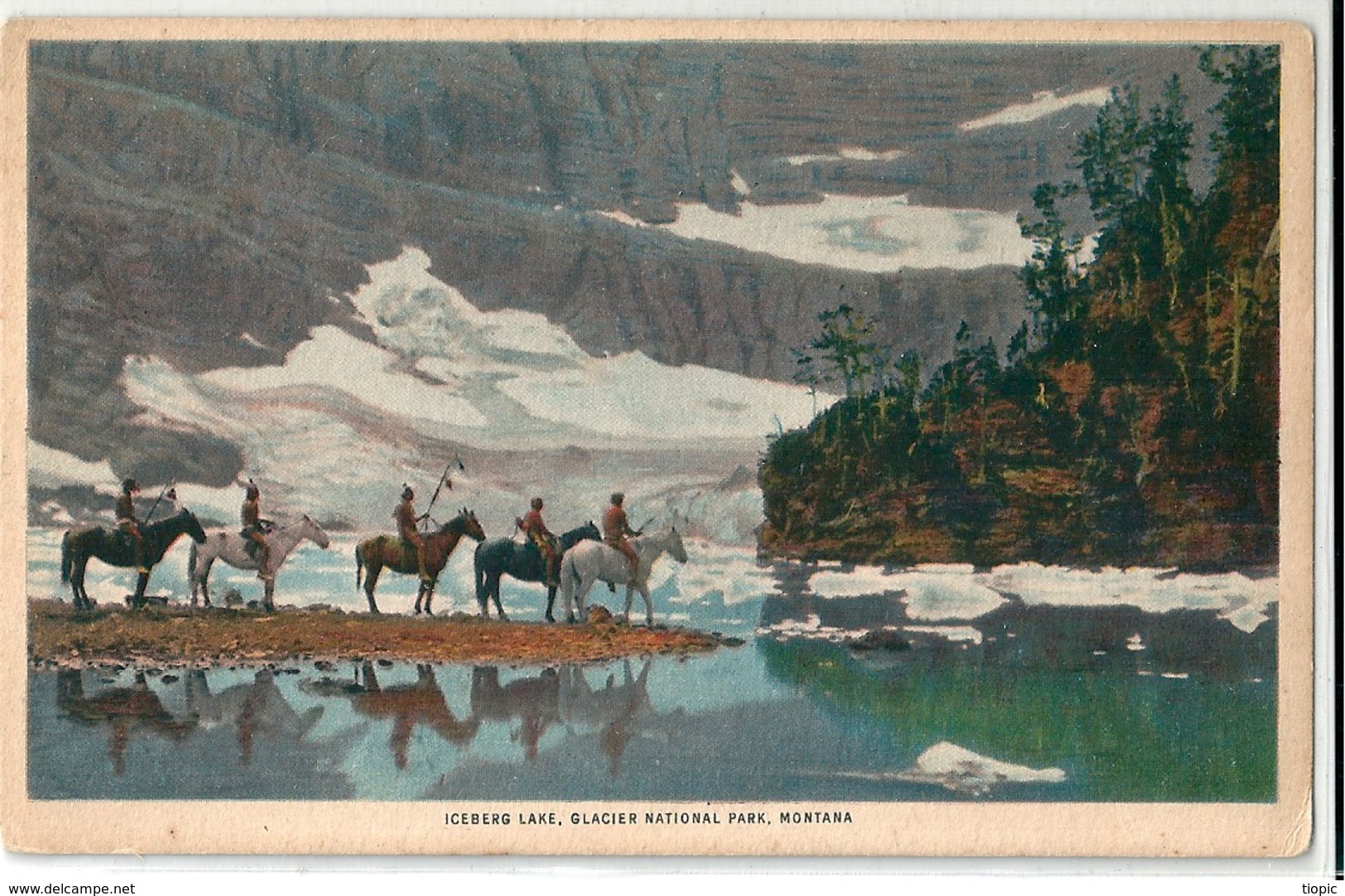 MONTANA    (  Etat Du Nord Des Etats - Unis )  Glacier  National  Park .  (  Iceberg Lake  ) - Other & Unclassified