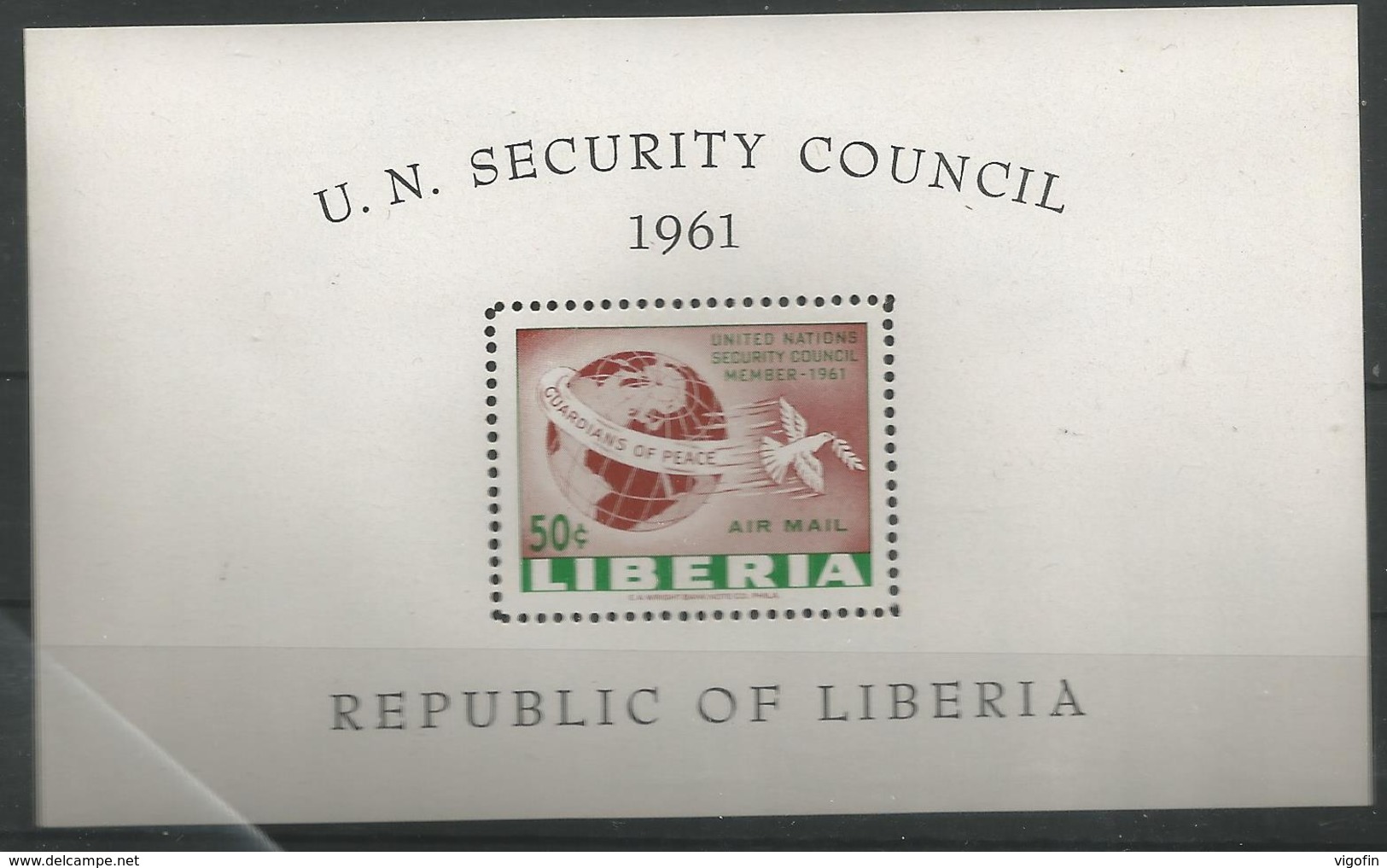 LI 1961- U N O SECURITY COUNCIL, LIBERIA, S/S. MNH - Liberia