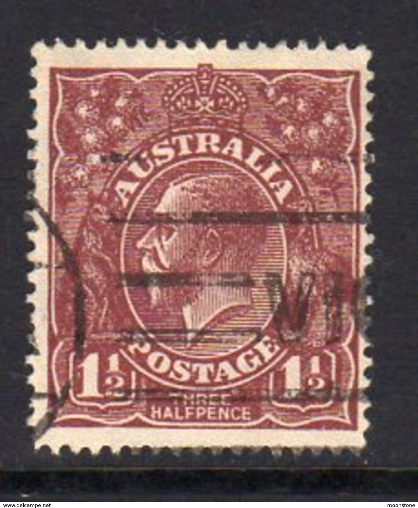 Australia 1918-20 1½d Red-brown GV Head, Wmk. 6a, Used (SG 52) - Oblitérés