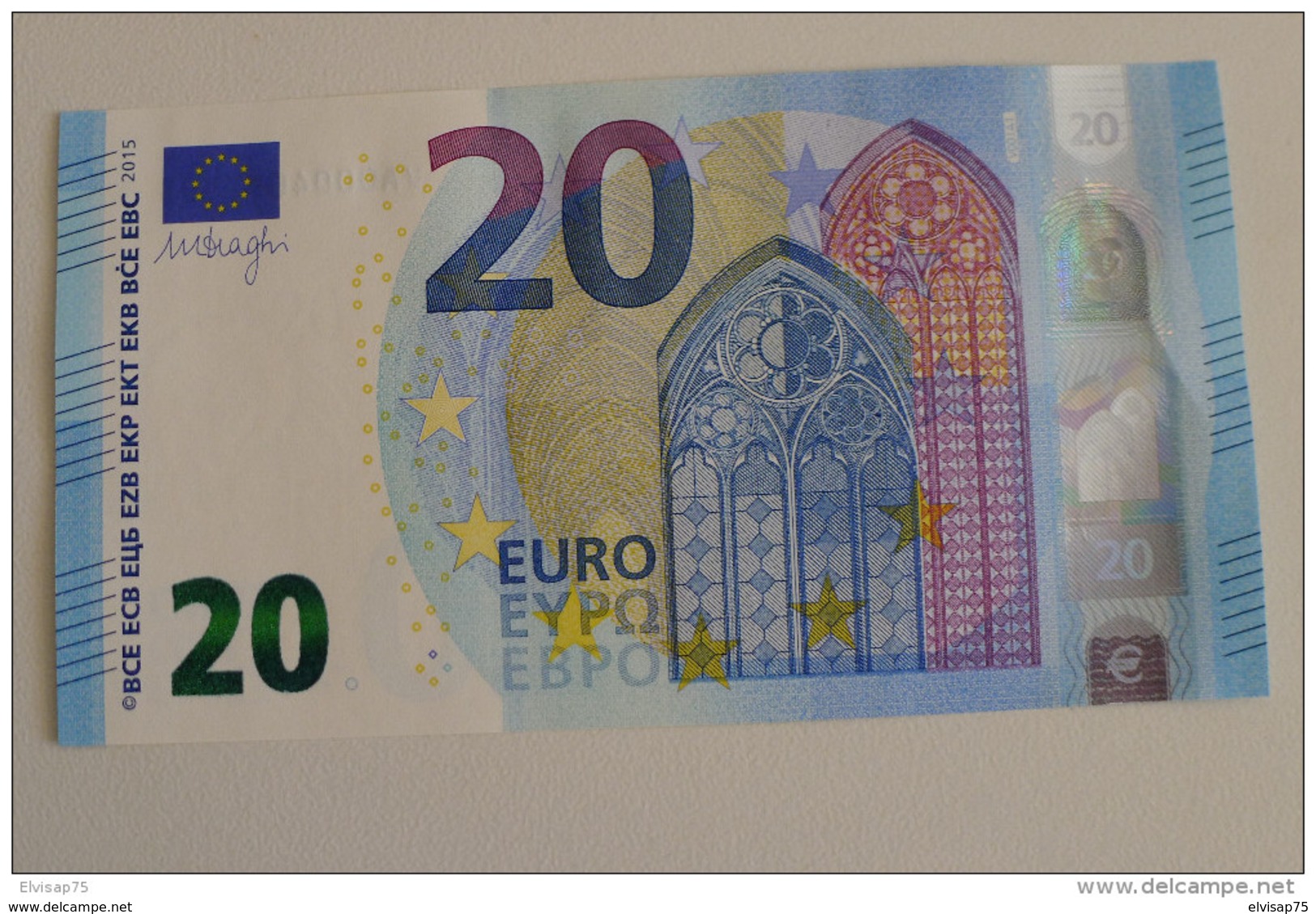 20 EURO SPAIN DRAGHI V001A1 UNC - 20 Euro