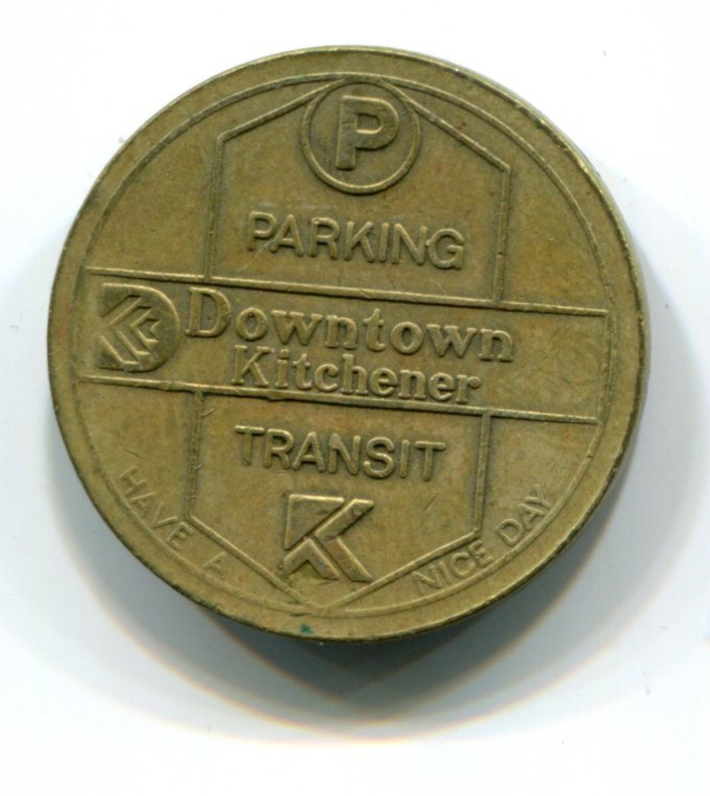 City Of Kitchener Ontario Canada Parking/Transit Token - Monetary /of Necessity