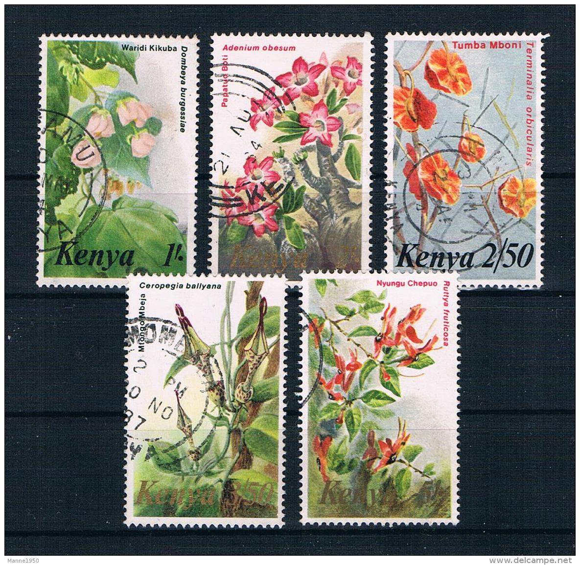 Kenya 1983 Blumen Mi.Nr. 256-51 Gestempelt - Kenia (1963-...)