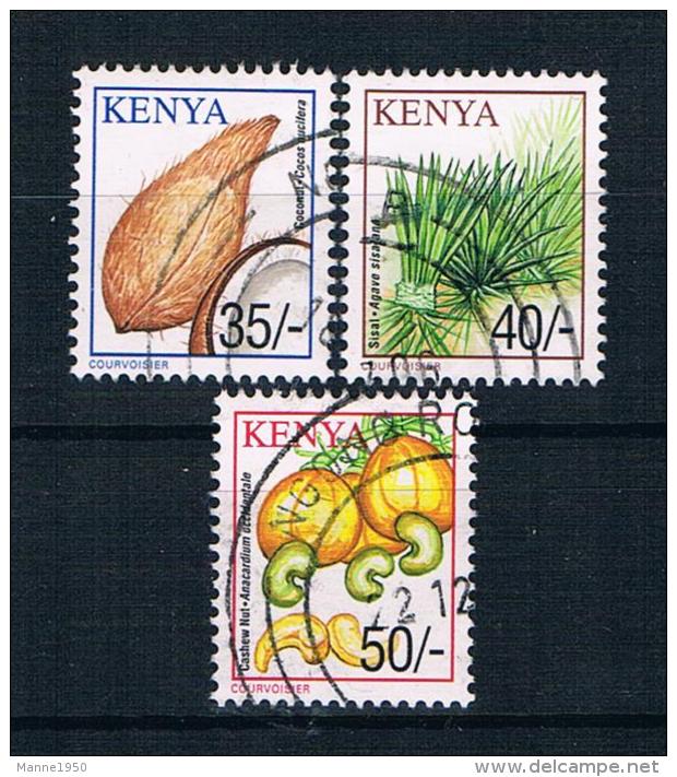 Kenya 2001 Pflanzen Mi.Nr. 754/55/56 Gestempelt - Kenia (1963-...)