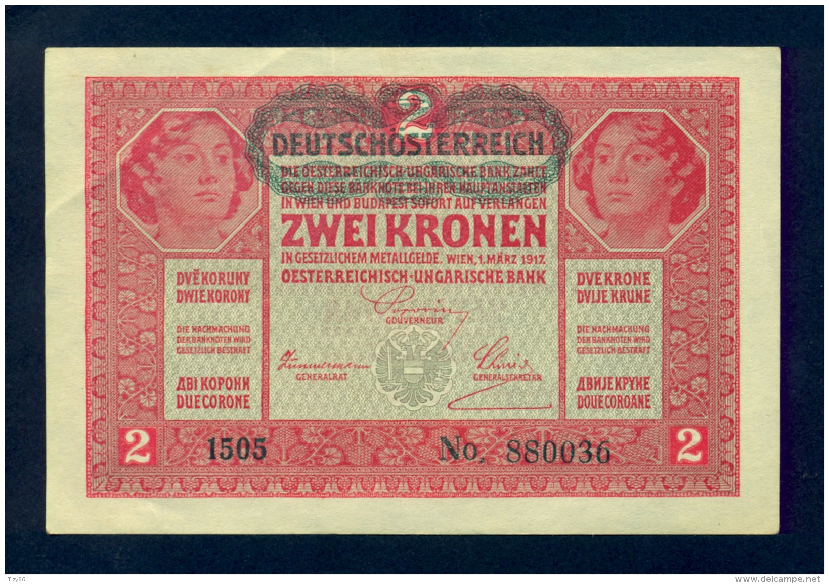 Banconota Austria - 2 Corone 1917 - Austria