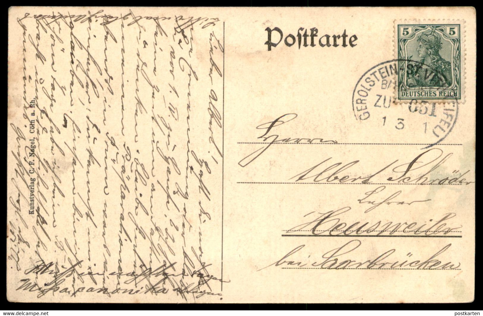 ALTE POSTKARTE GRUSS AUS WINTERSPELT EIFEL GASTWIRTSCHAFT U. HANDLUNG EHLERINGER PRÜM Cpa AK Ansichtskarte Postcard - Prüm