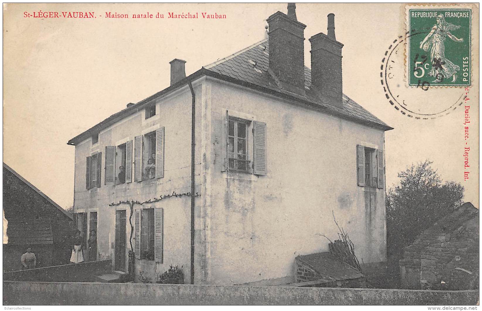 Saint Léger Vauban     89       Maison Natale Du Maréchal Vauban        (voir Scan) - Autres & Non Classés