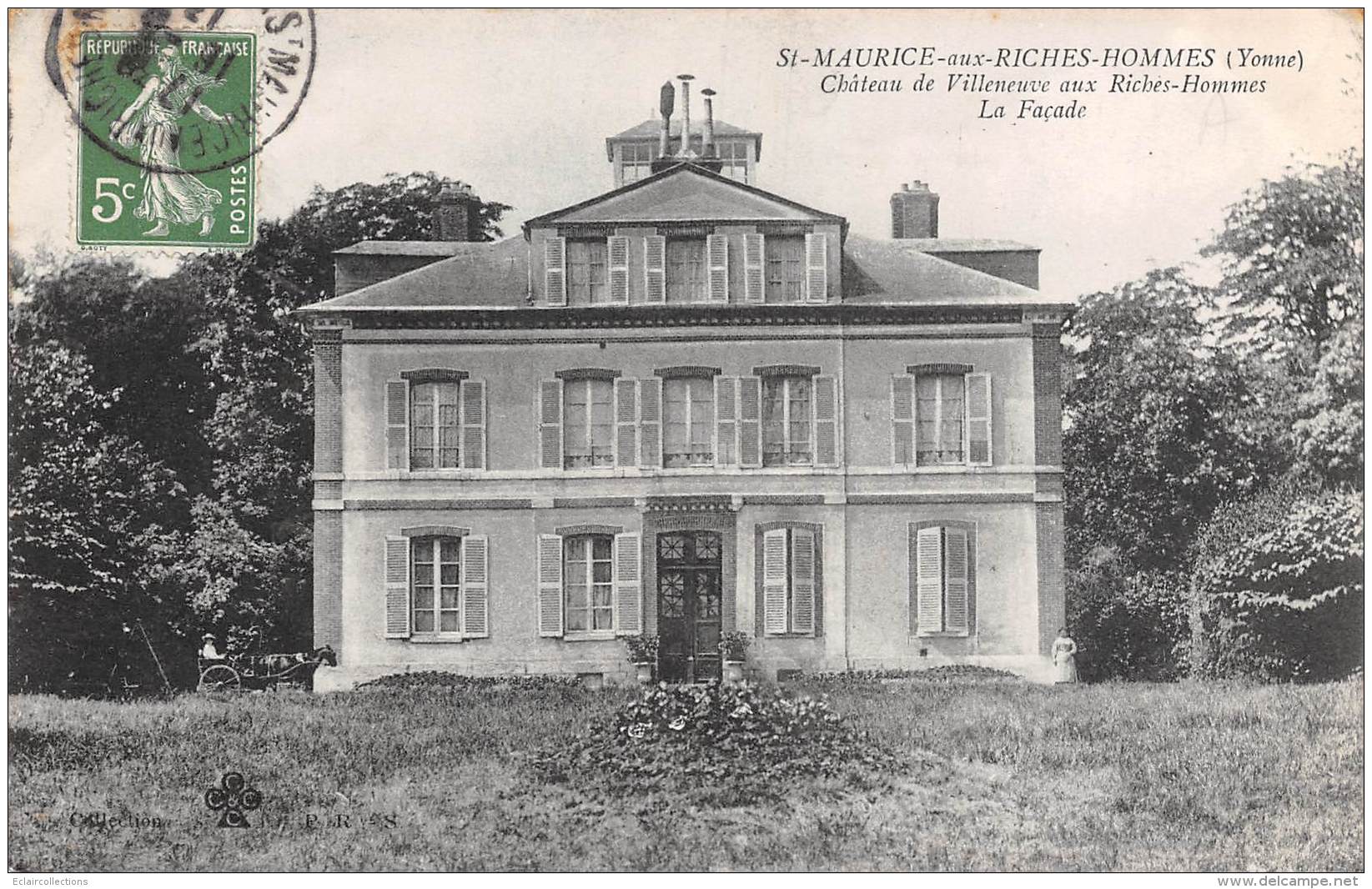 Saint  Maurice Aux Riches Hommes  89      Château De Villeneuve         (voir Scan) - Autres & Non Classés