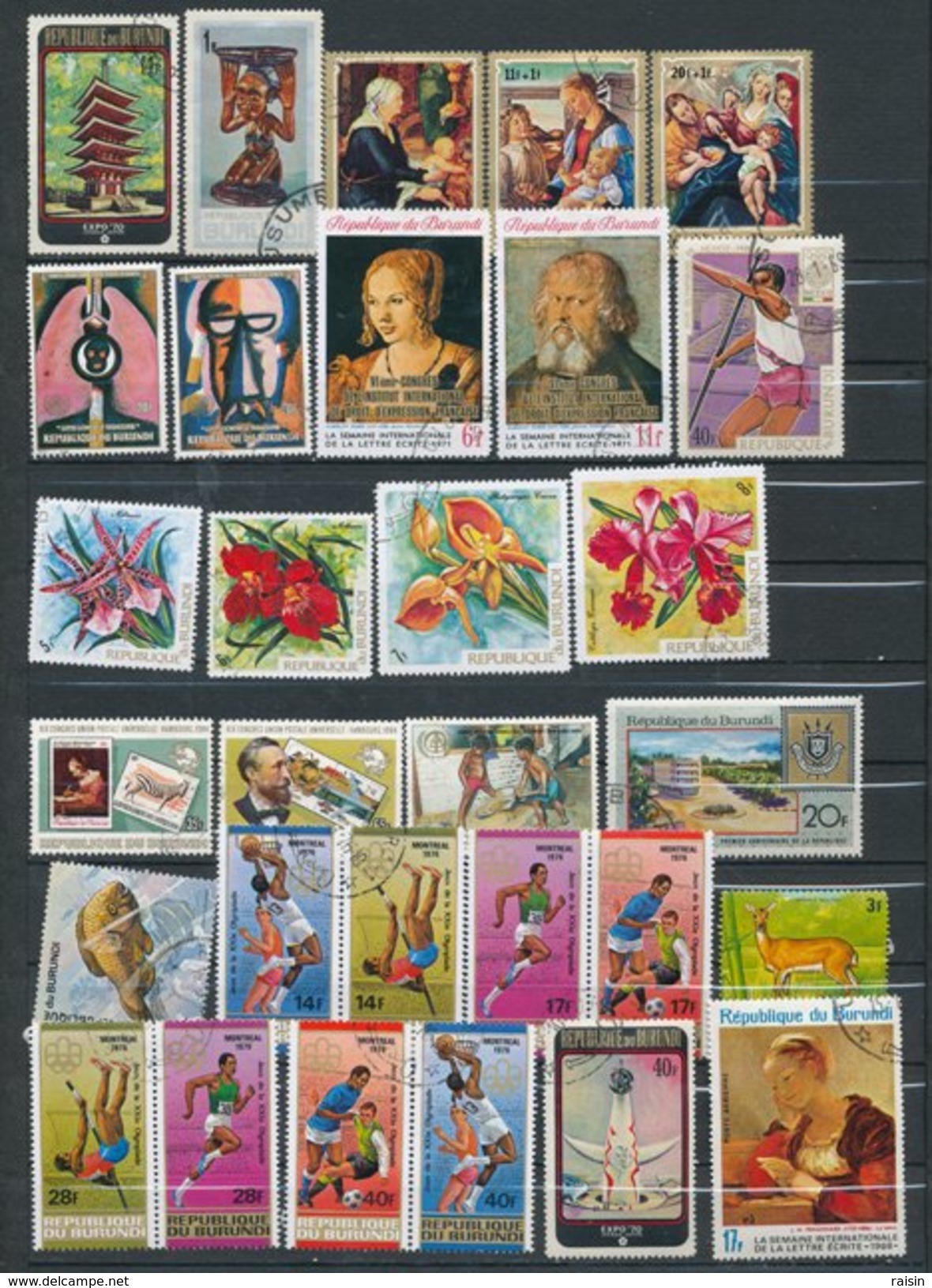 Burundi Petite Collection Lot De Plus De 170 Timbres - Collections