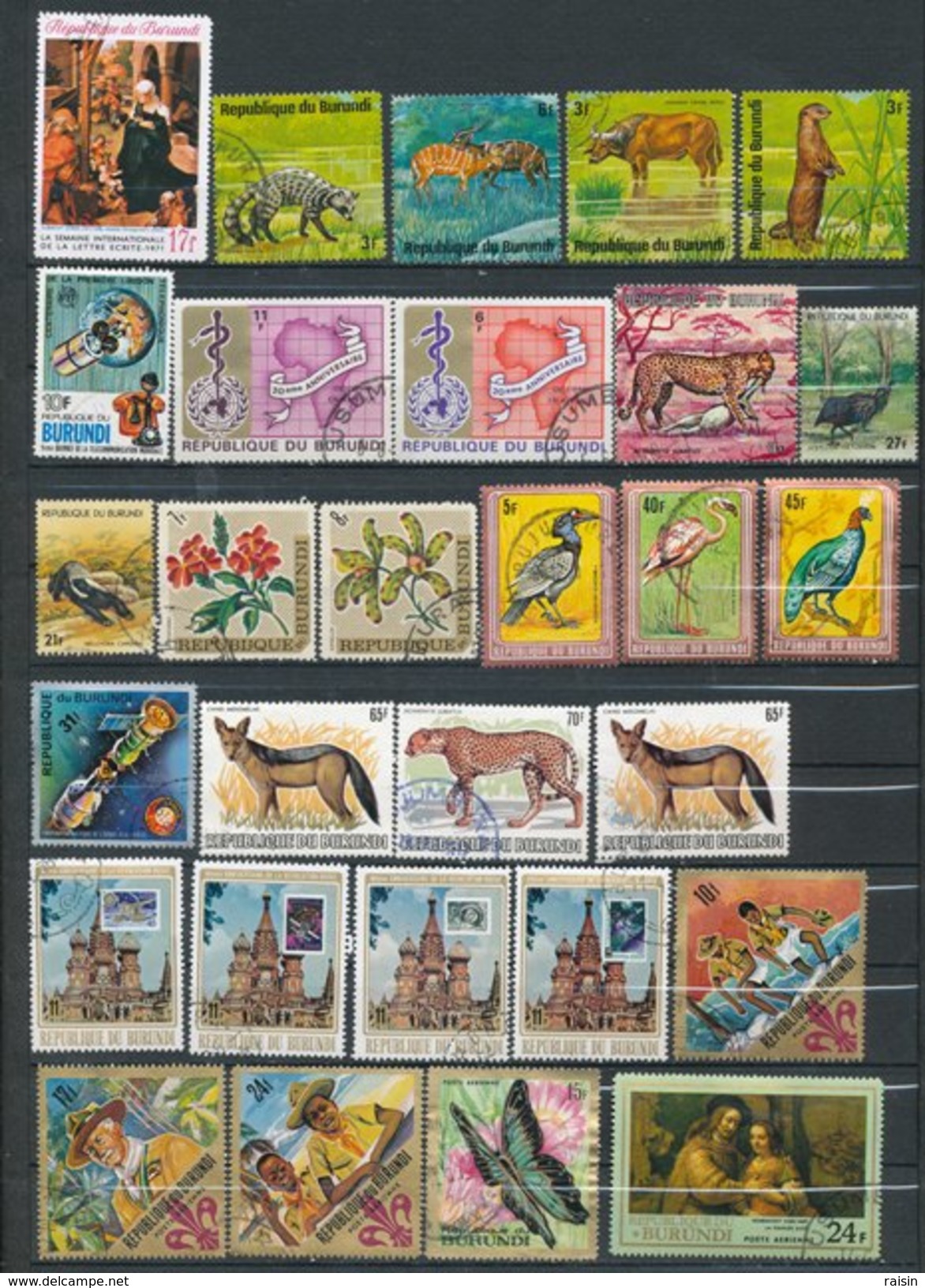 Burundi Petite Collection Lot De Plus De 170 Timbres - Collections