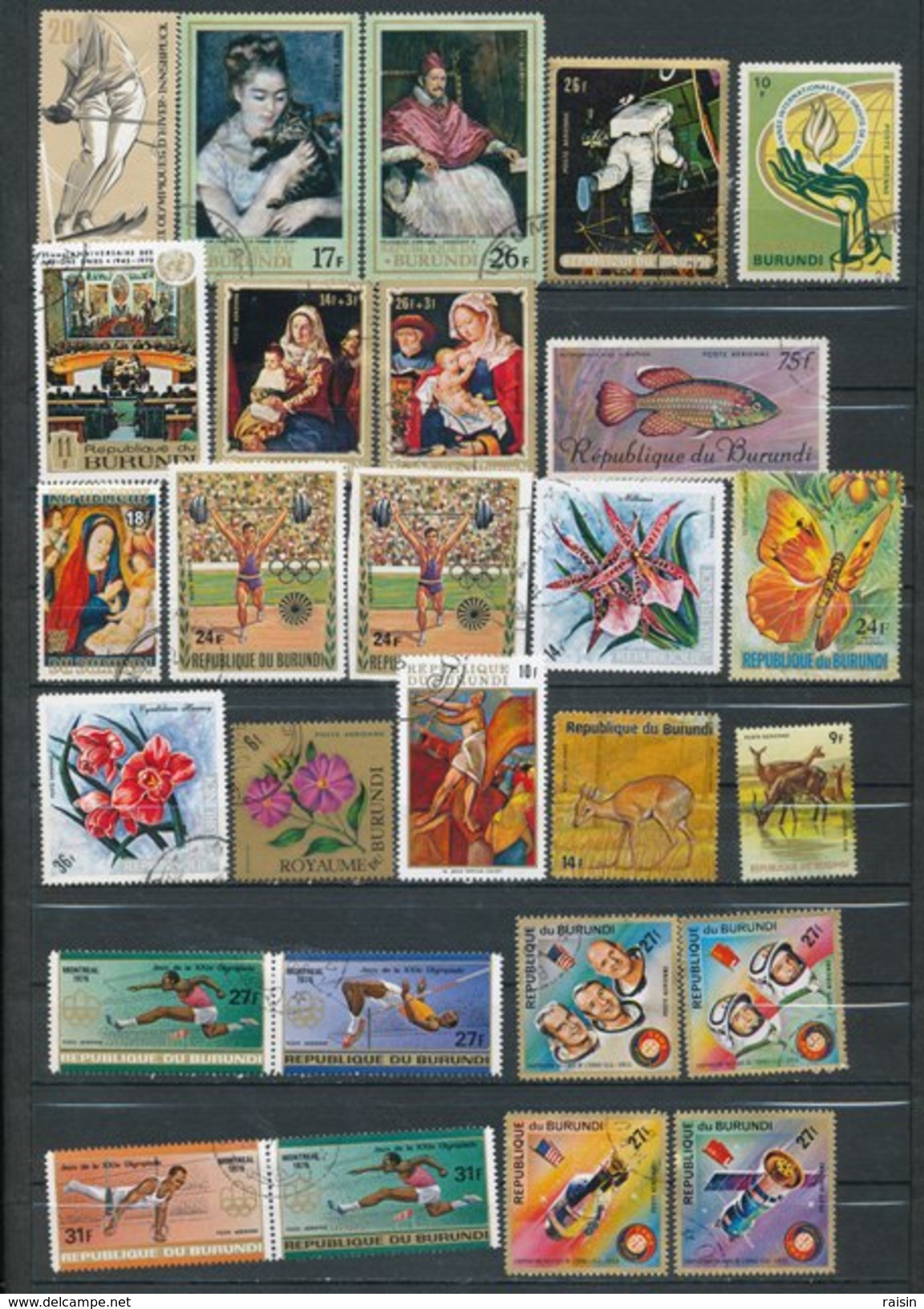 Burundi Petite collection lot de plus de 170 timbres