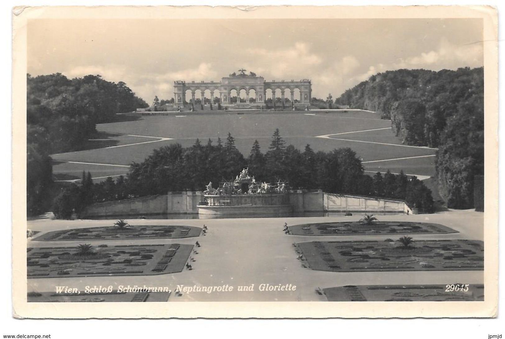 Wien - Schloß Schönbrunn Neptungrotte Und Gloriette - Verlag PAG Nr 29645 - 1949 - Château De Schönbrunn