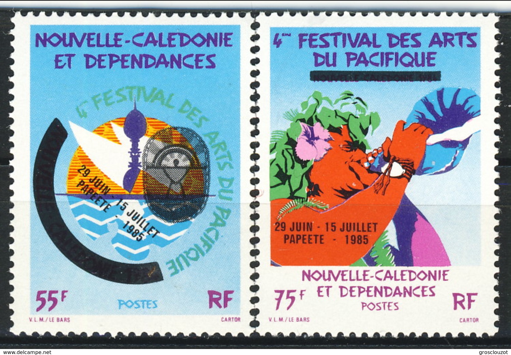 Nouvelle Caledonie 1985 Serie N. 505-506 MNH Cat. &euro; 4.30 - Nuovi