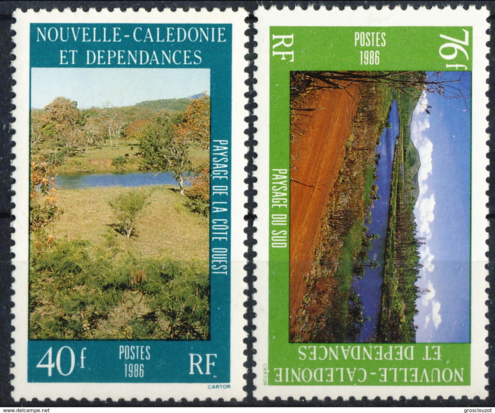 Nouvelle Caledonie 1986 Serie N. 525-526 MNH Cat. &euro; 3.55 - Ungebraucht