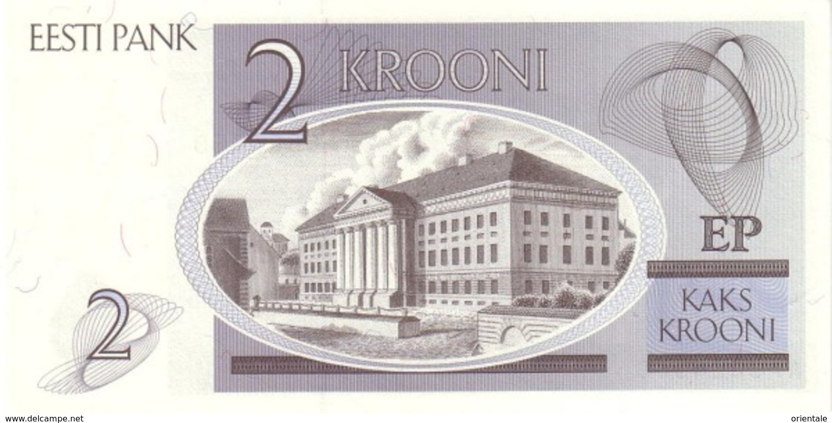 ESTONIA P. 70a 2 K 1992 UNC - Estonie