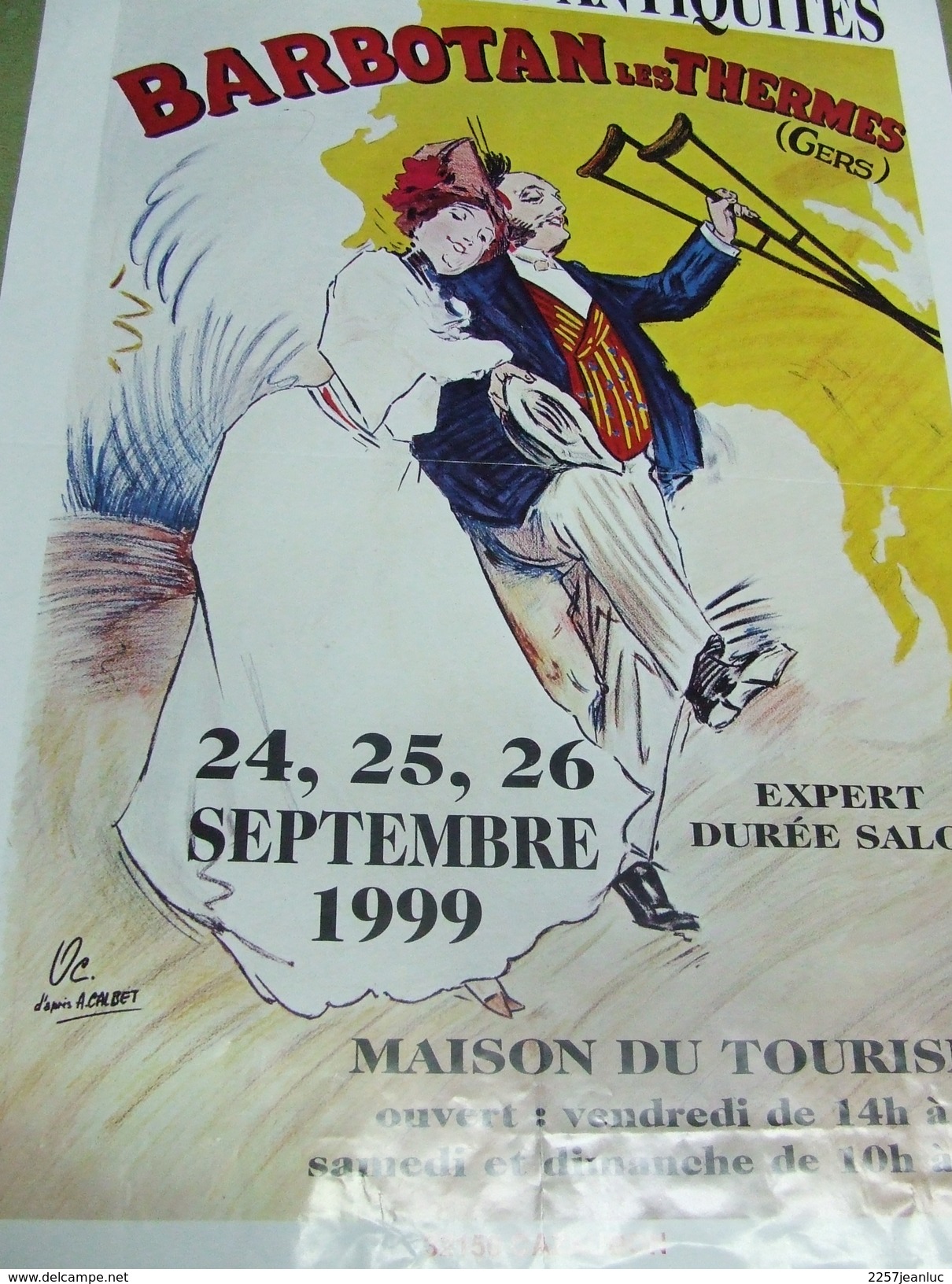 Affiche - Barbotan Les Thermes  Cazaubon IX Salon Des Antiquités 1999 - Affiches