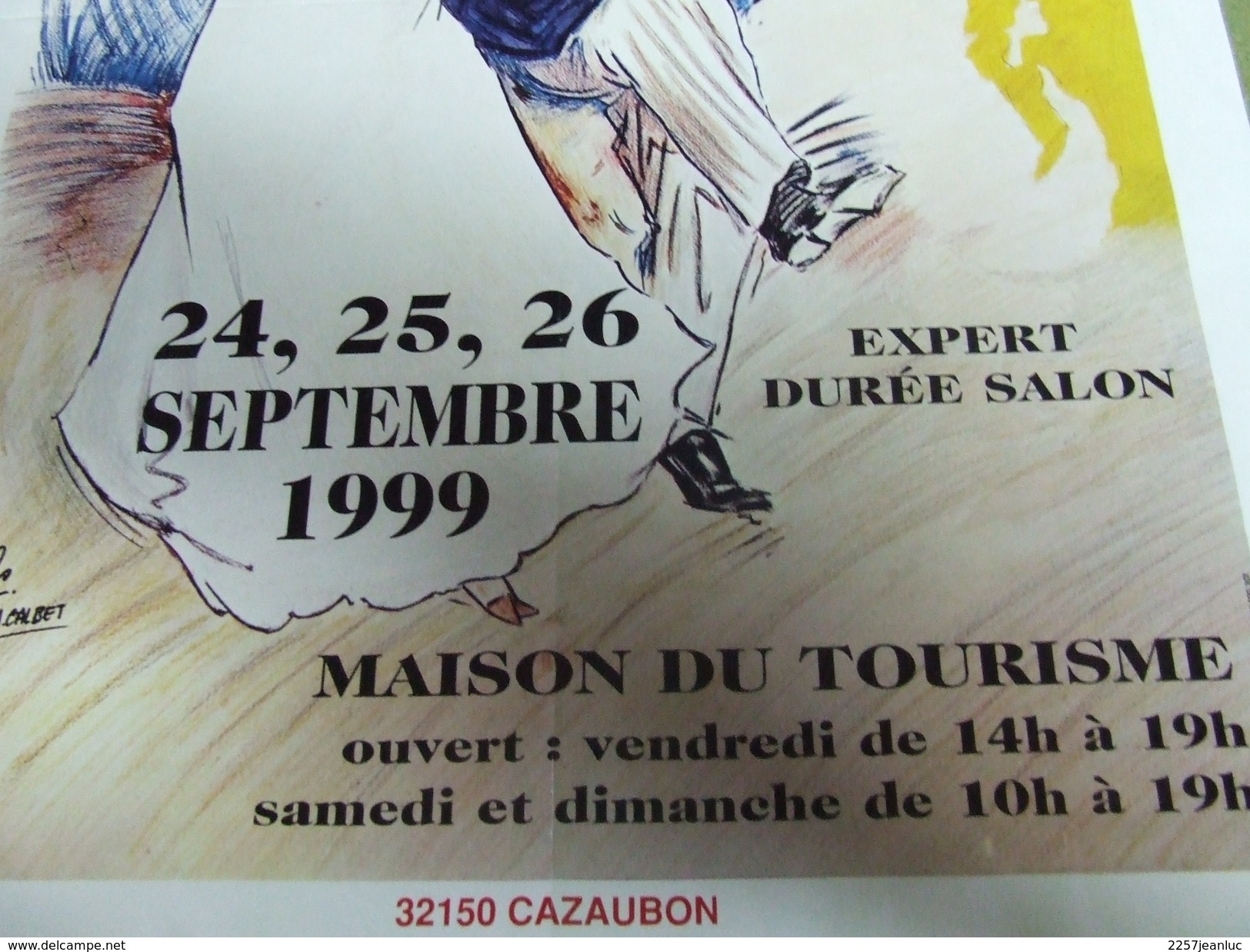 Affiche - Barbotan Les Thermes  Cazaubon IX Salon Des Antiquités 1999 - Affiches