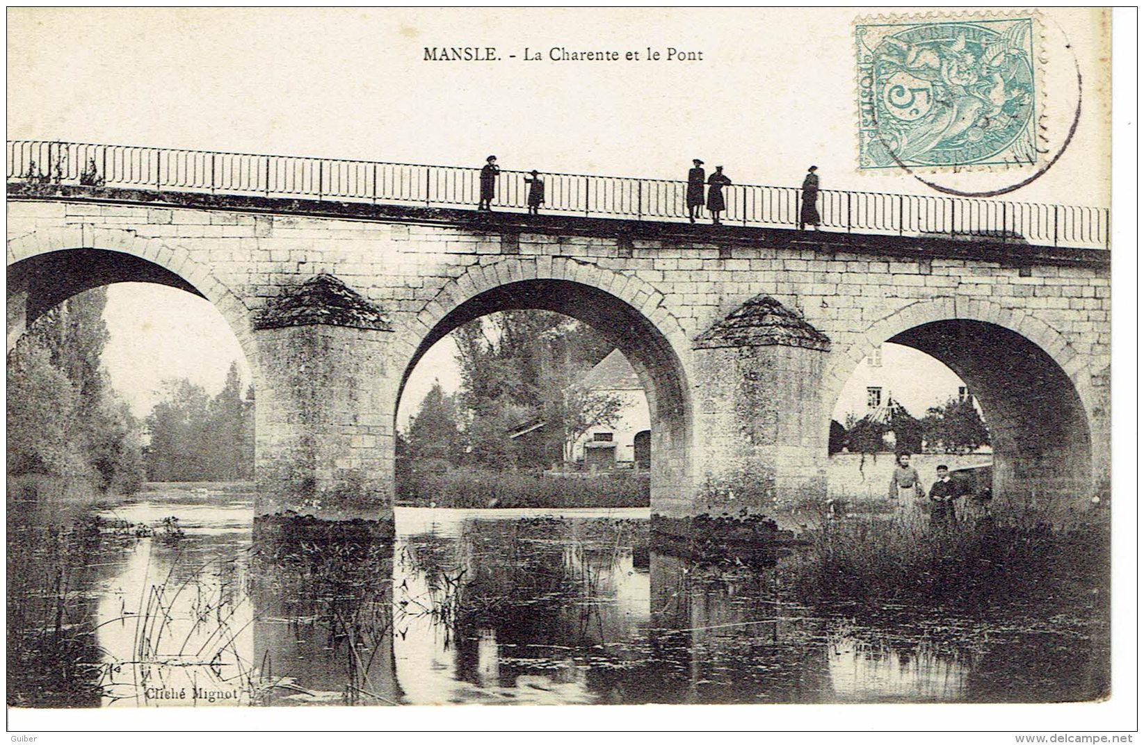 16 Mansle La Charente Et Le Pont Animé - Mansle