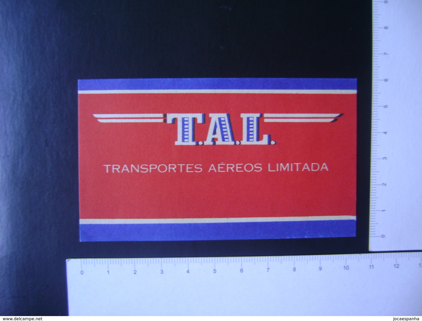 PLANE - AIR TRANSPORT LIMITED (T.A.L.) - Werbung