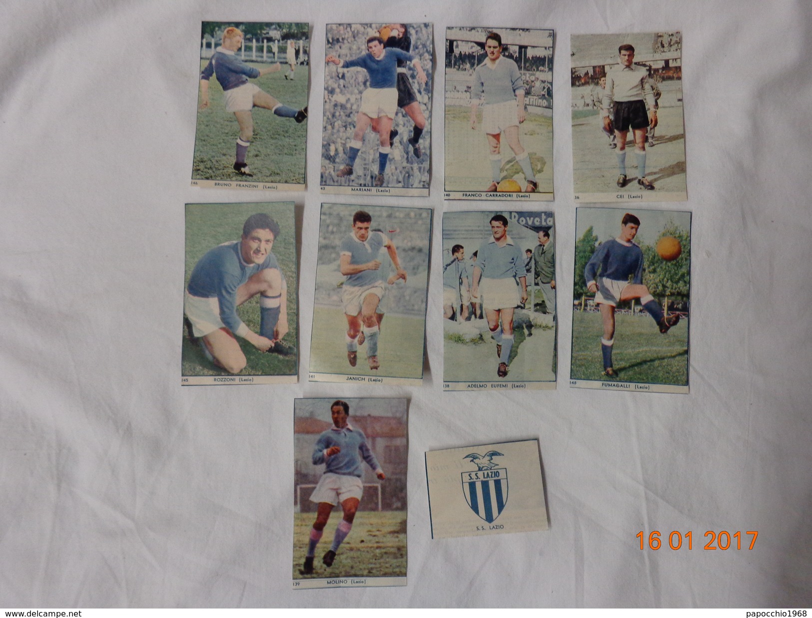 FIGURINE CALCIATORI S.S. LAZIO  ALBUM CALCIO ILLUSTRATO 1960 - Edizione Italiana