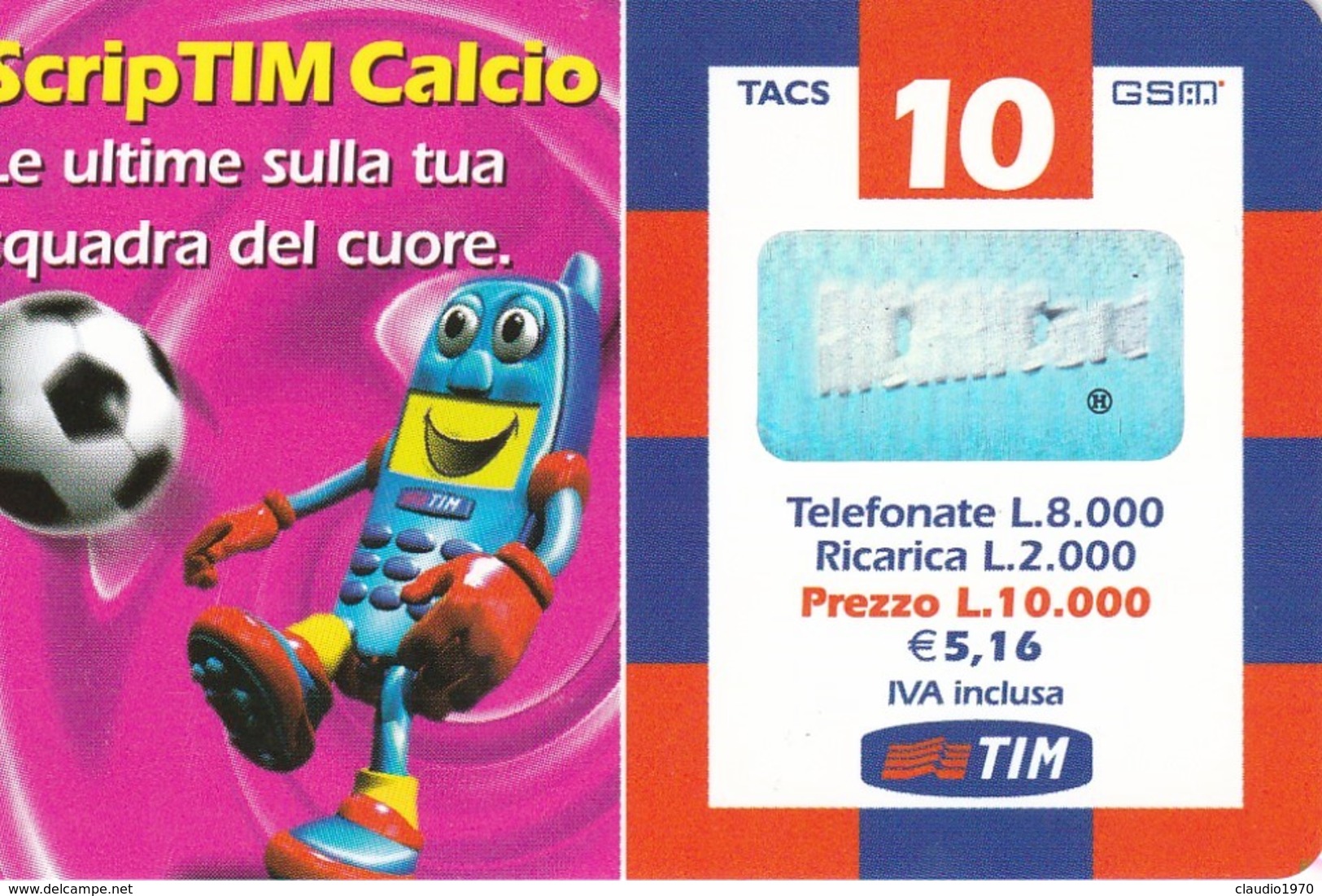 lotto di  9 ricaricar tim.