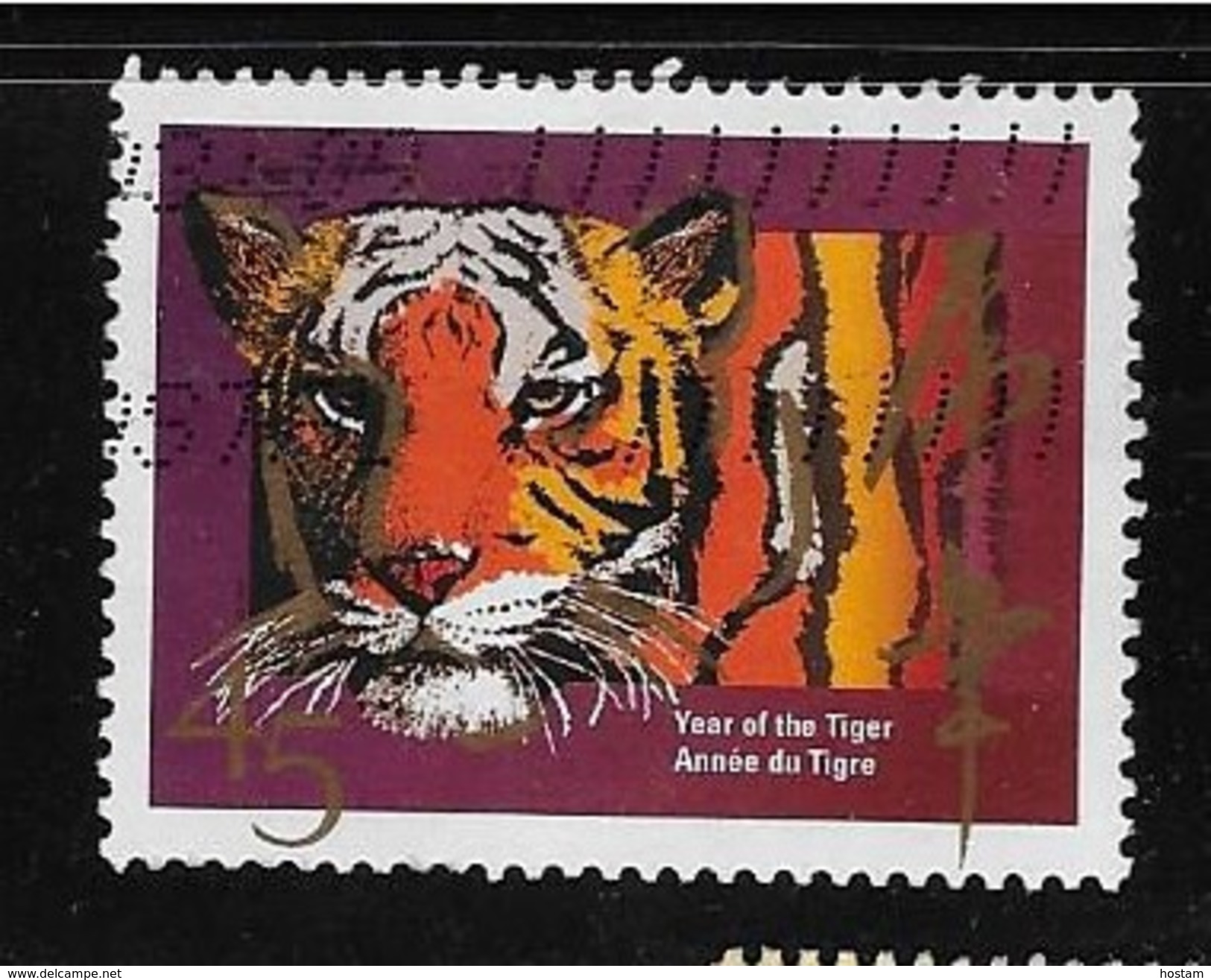 CANADA 1998. 1708 , CHINESE LUNAR YEAR TIGER,   USED - Oblitérés