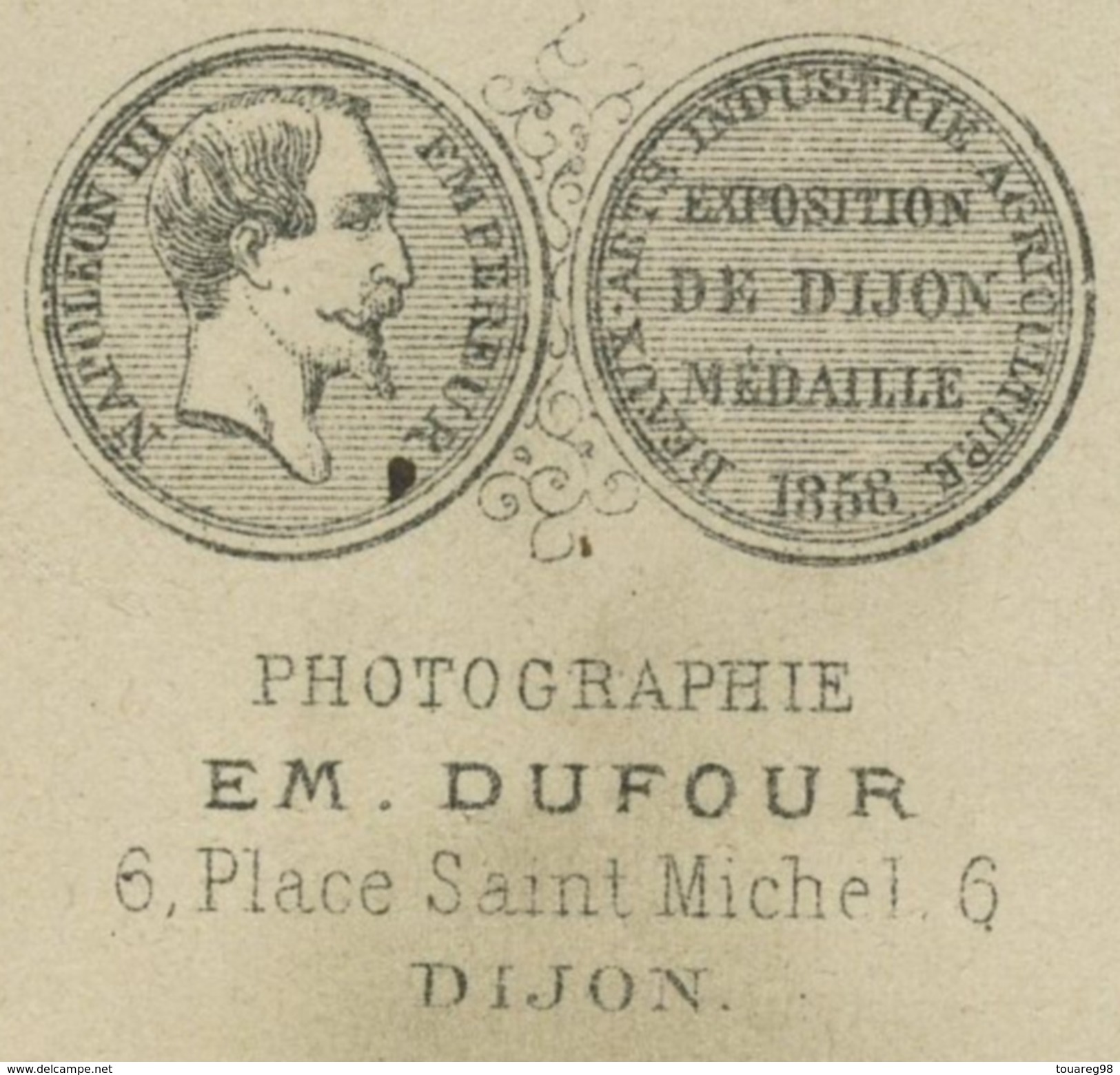 CDV. Jacques Quittard. Guerre De 1870-71. Ed. Dufour à Dijon. - Antiche (ante 1900)