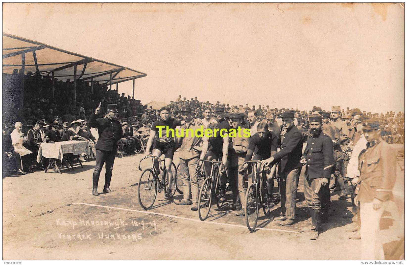 FOTOKAART CARTE DE PHOTO KAMP HARDERWIJK CAMP CYCLISME KOERS WIELRENNEN UURKOERS - Harderwijk