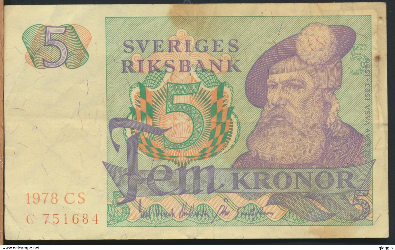°°° SWEDEN SVEZIA - 5 KRONOR 1978 °°° - Zweden