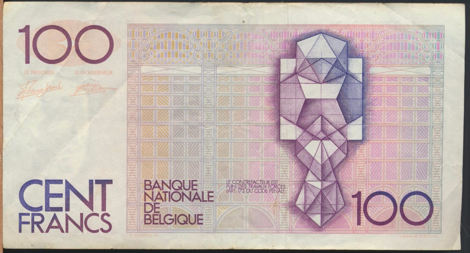 °°° BELGIO BELGIUM - 100 FRANCS FRANK °°° - 100 Francos