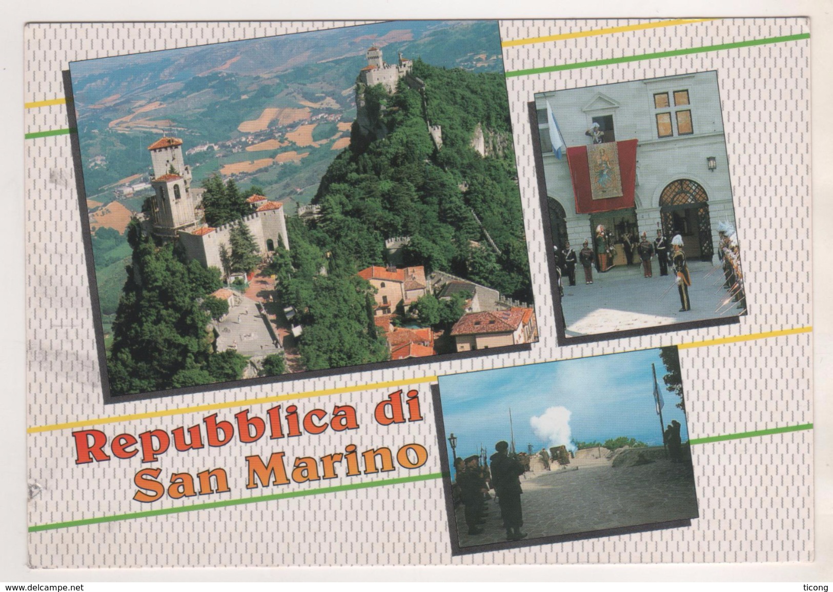 SAN MARINO 2000 - CARTE POUR WATTRELOS FRANCE, FD ROUBAIX - CACHET ILLUSTRE SUR TIMBRE DE NOEL - Lettres & Documents