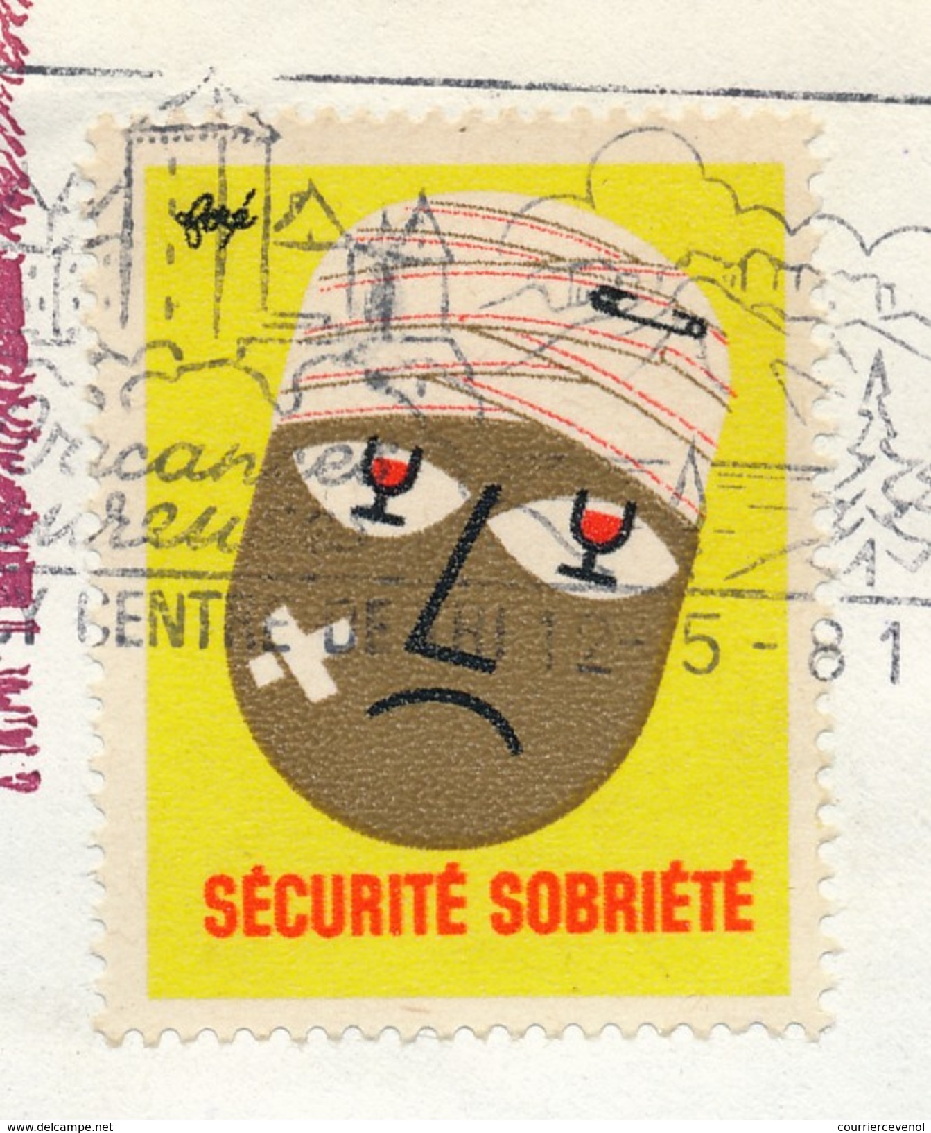 FRANCE => Vignette "Santé Sobriété" Sur Enveloppe - Annecy 1981 - Lettere