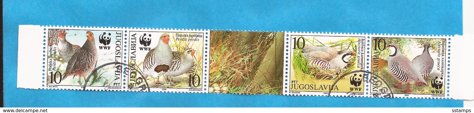 2000  2966-69 WWF  FAUNA BIRDS JUGOSLAVIJA JUGOSLAWIEN USED - Gebruikt