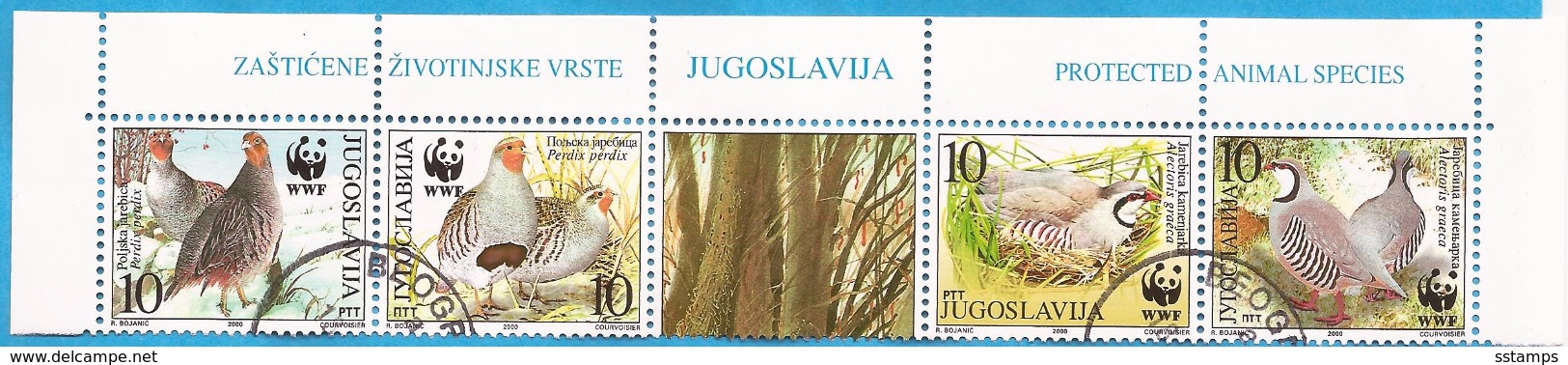 2000  2966-69 WWF  FAUNA BIRDS JUGOSLAVIJA JUGOSLAWIEN USED - Used Stamps