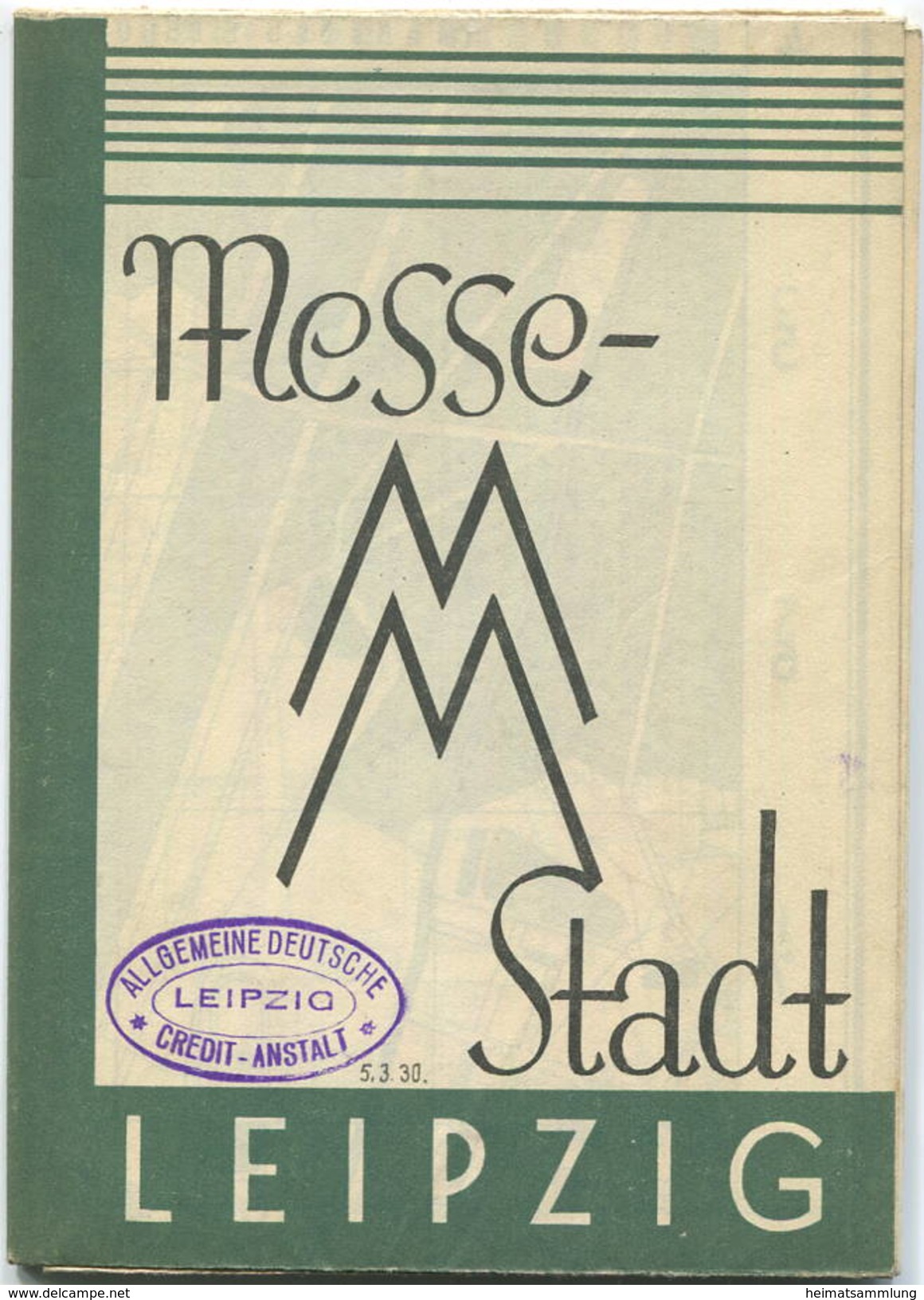 Leipzig 1930 - Messestadt - Karte 52cm X 60cm - Maßstab 1:13'000 - Straßenbahnlinien - Messehäuser - Herausgeber Leipzig - Sonstige & Ohne Zuordnung