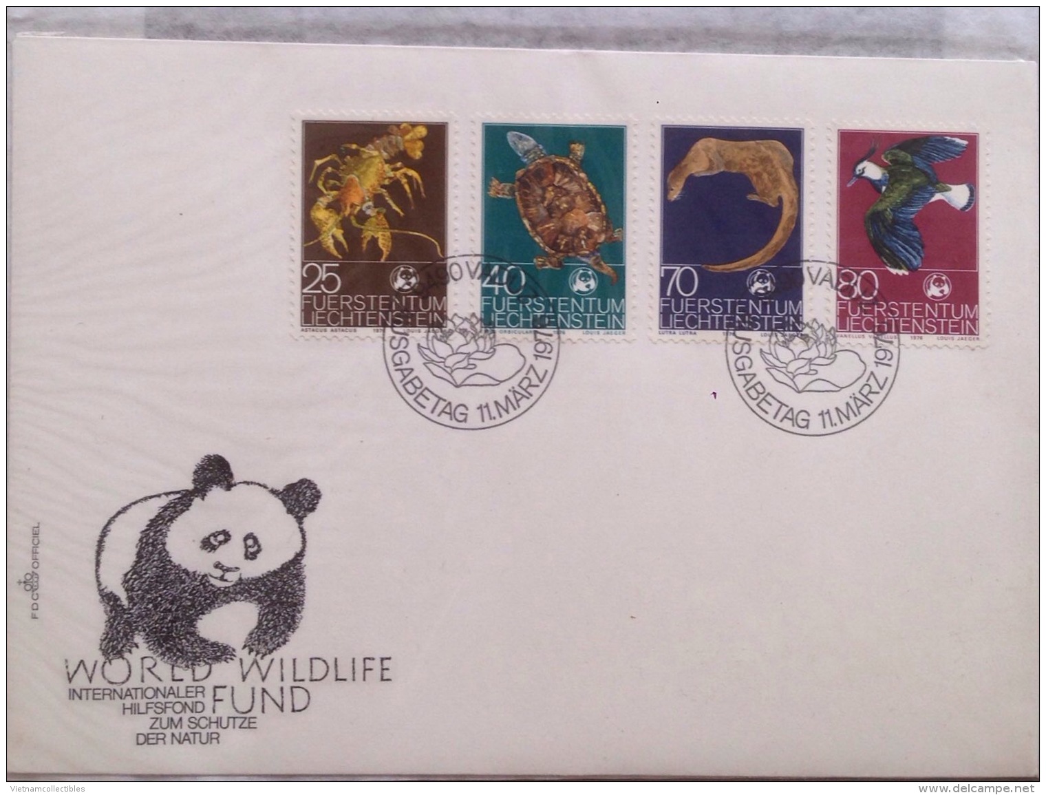 FDC WWF Liechtenstein 1989 : Wildlife / Fauna / Animal / Panda - Covers & Documents