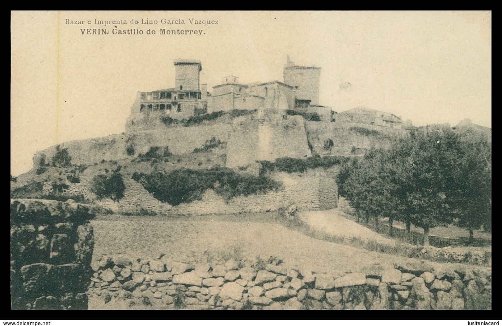 SPAIN - VERIN - Castillo De Monterrey (Ed.Bazar E Imprensa De Lino Garcia Vasquez ) Carte Postale - Châteaux