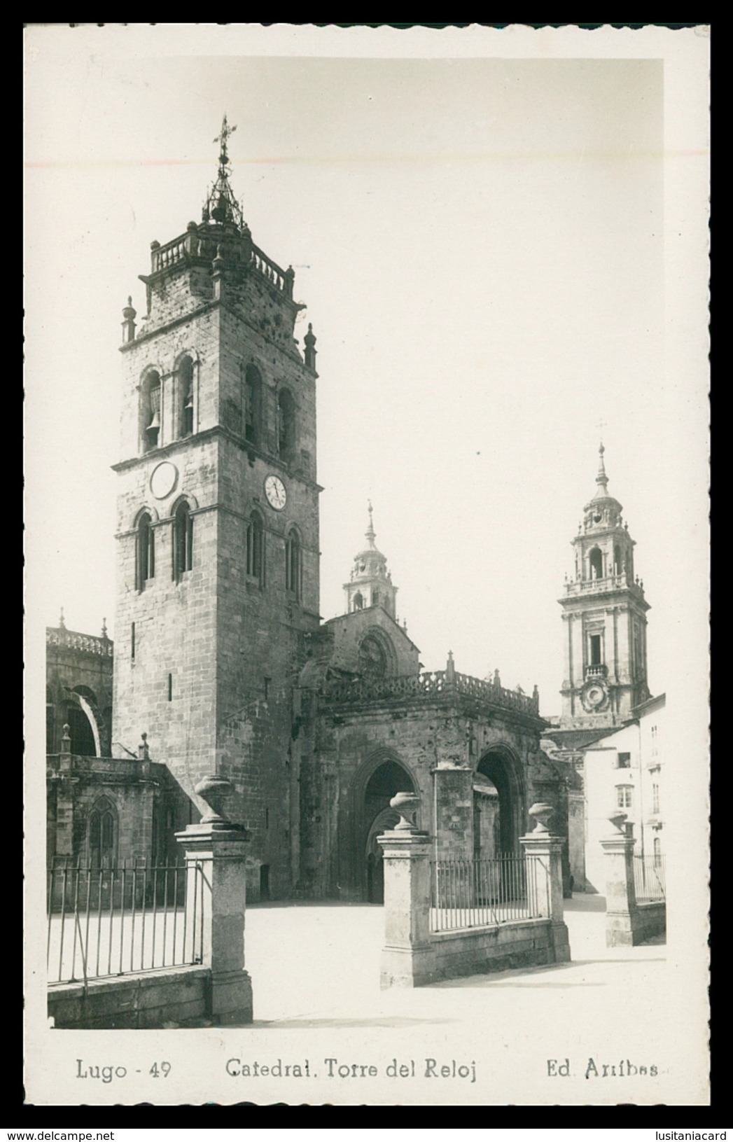 LUGO - Catedral - Torre Del Reloj (Ed. Arribas Nº 49) Carte Postale - Lugo