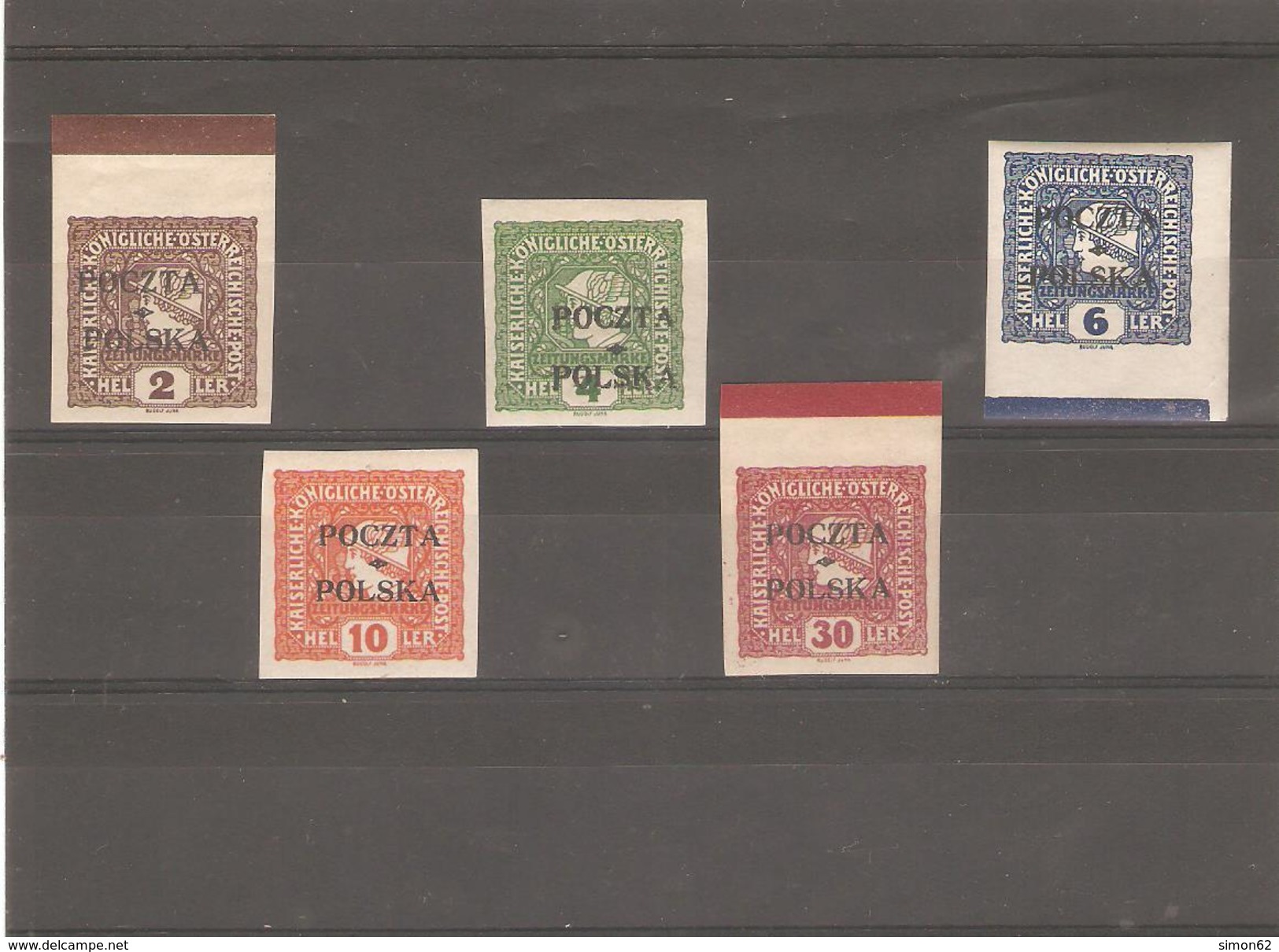 POLOGNE   SERIE N° 94/98  NEUF *  Le N 97 Yvert 10 Hallers Orange Signe - Ungebraucht