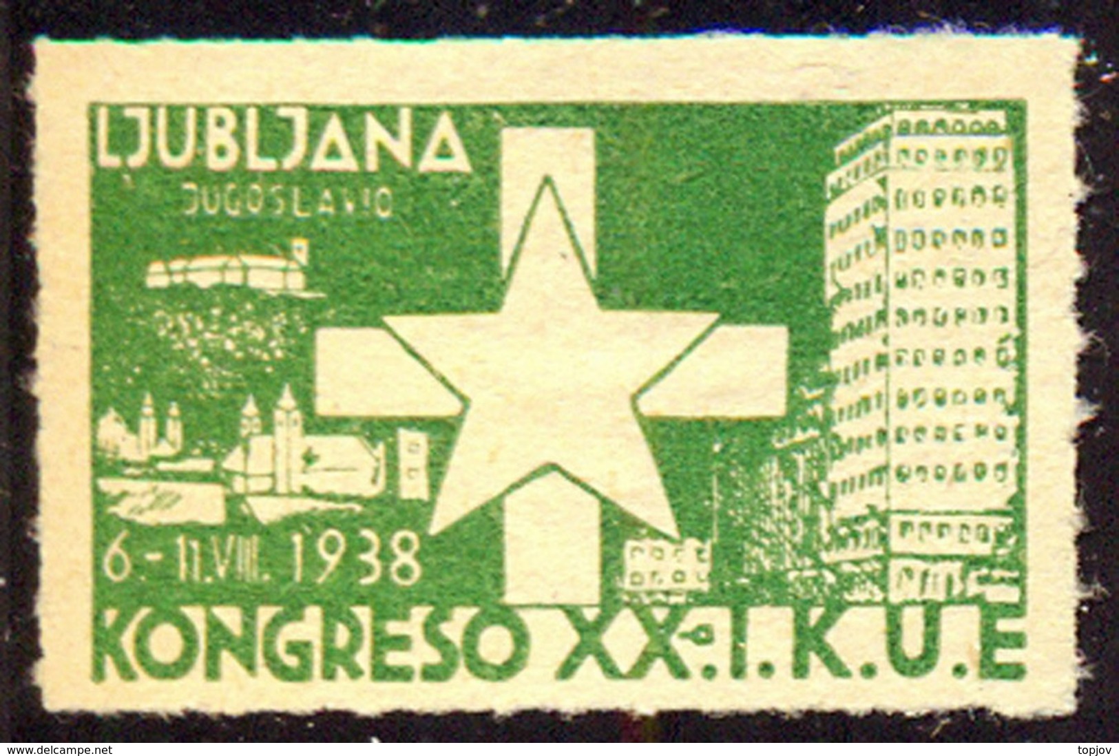 SLOVENIA - LJUBLJANA - ESPERANTO  KONGRES  - 1938 - Esperanto