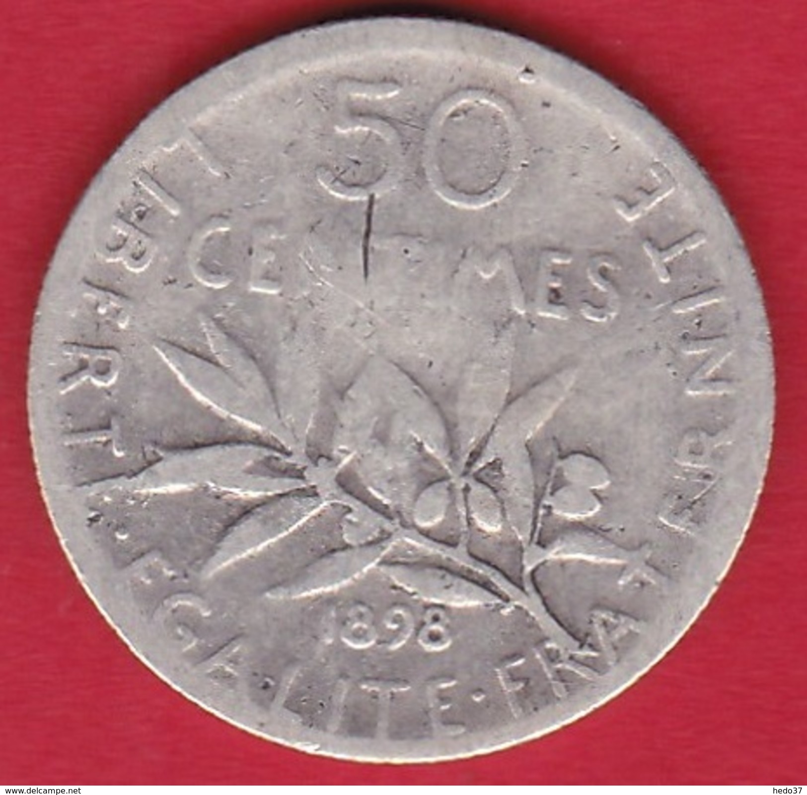 France 50 Centimes Semeuse 1898 - Andere & Zonder Classificatie