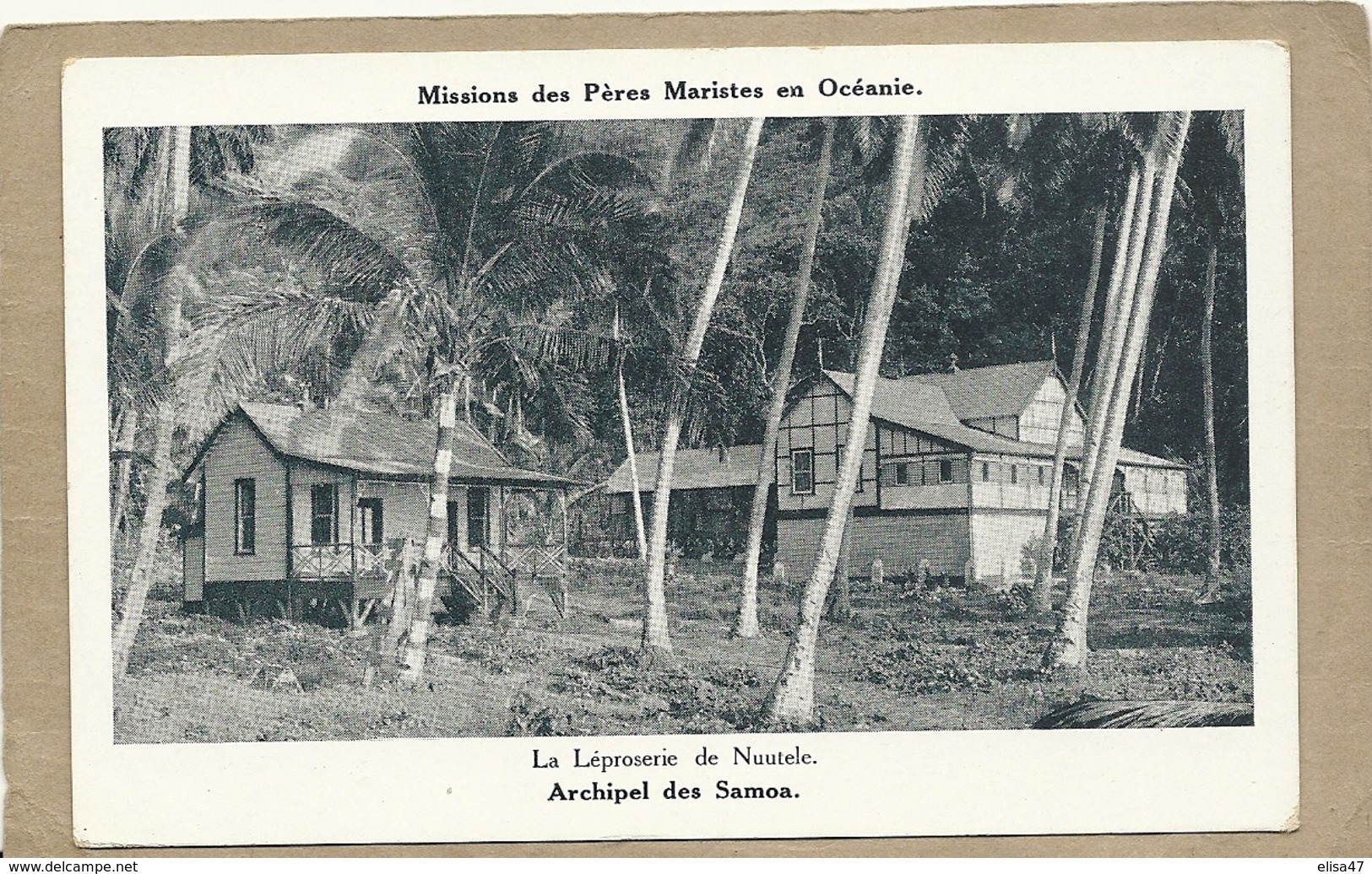 ARCHIPEL  DES  SAMOA   LA  LEPROSERIE DE NUUTELE - Samoa